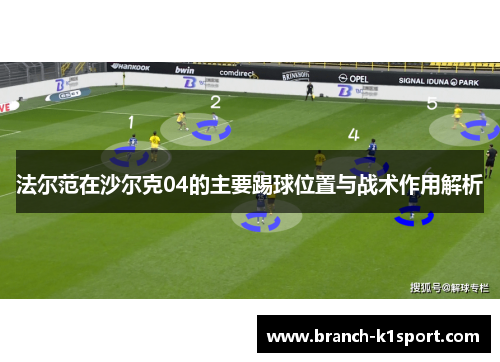 法尔范在沙尔克04的主要踢球位置与战术作用解析 法尔范在沙尔克04的主要踢球位置与战术作用解析