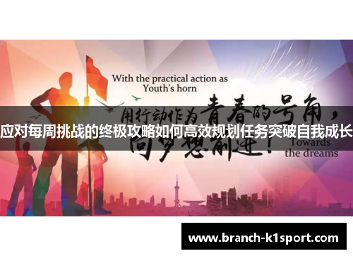 应对每周挑战的终极攻略如何高效规划任务突破自我成长 应对每周挑战的终极攻略如何高效规划任务突破自我成长