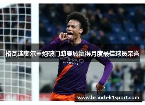 格瓦迪奥尔重炮破门助曼城赢得月度最佳球员荣誉